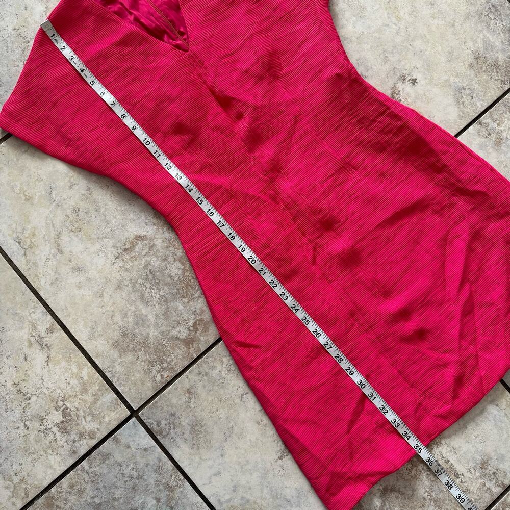 Natori Pink Sheath Textured Short Dress size 6 NEW retail $169 - Picture 4 of 10